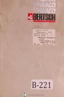 Bertsch-Bertsch 500 Series Shear Maintenance & Operation Manual-500-03